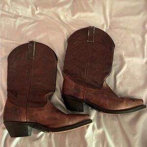 Laredo Dark Brown Leather Western Boots